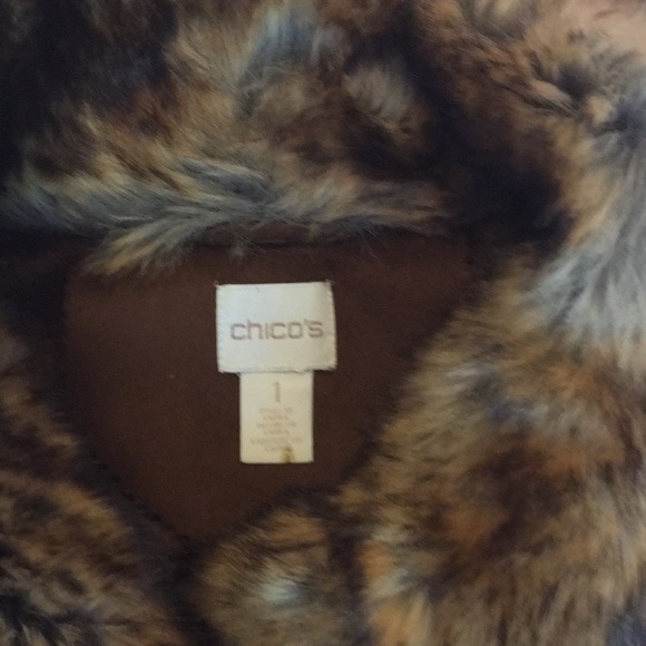 🍁Gorgeous Faux Fur Double-breasted Jacket🍁 - Picture 5 of 6